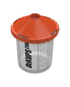 Devilbiss DPV-24-125-K50 24oz DeKups EVO Disposable Cup with 125 Micron Lids, Kit 50