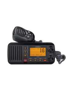 Uniden UM435 Fixed Mount VHF Radio, Backlit LCD Display and Keypad, Triple Watch Plus™, Black