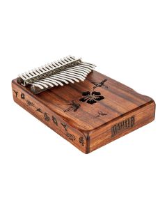 Mahalo Ukuleles Kalimba 17 Keys Thumb Piano with Bag & Tuning Hammer
