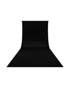 Westcott 9 ft. x 20 ft. Wrinkle-Resistant Backdrop for Large Group Portraits & High-Key Images, Rich Black