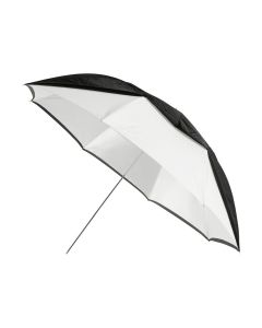 Westcott Convertible Umbrella 60 Inch Optical White Satin with Removable Black Cover, 2021