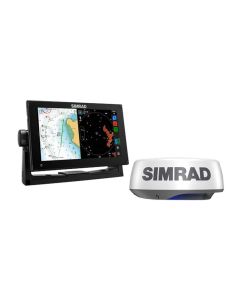 Simrad NSX 3009 With Active Imaging & HALO20+ Radar Chartplotter and Fishfinder Bundle, C-MAP Ready
