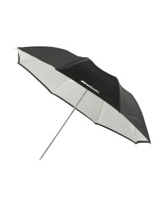 Westcott Compact Collapsible Umbrella, 43 Inch Optical White Satin with Removable Black Cover, 2011
