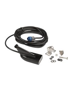 Lowrance Transom/Trolling Motor-Mounted, 455 kHz/800 kHz DownScan Transducer, Depth/Temperature