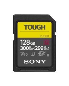 Sony 128GB UHS-II G Tough Series SD Card, Ideal for High-Speed Imaging & Durability
