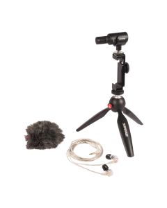 Shure MV88+ SE215 Portable Videography Kit with Stereo Mic, Tripod, Windjammer & In-Ear Monitors