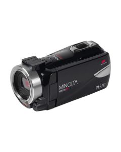 Minolta 1080p Full HD IR Night Vision Camcorder, 24MP Photos and IR Sensor, Black, MN200NV32