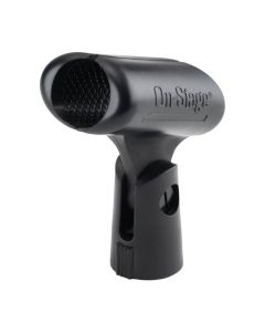 On-Stage Unbreakable Rubber Dynamic Mic Clip, Flexible Tapered Style, Black, MY100