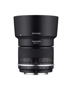 Samyang 85mm F1.4 MK2 High Speed Full Frame Lens, Lens Only, De-Click, Smooth Bokeh for Portraits