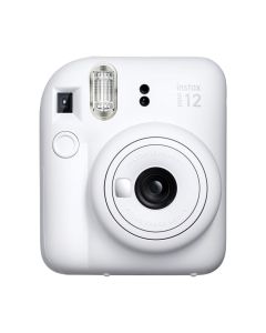 Fujifilm INSTAX MINI 12 Instant Film Camera, 60mm Lens, Selfie Mode, Automatic Exposure, Clay White