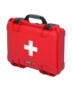 Nanuk 910 Hard Case with First-Aid Logo, Waterproof and Dustproof, Red, 910S-000RD-PA0-FSA01