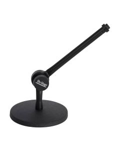 On-Stage Posi-Lok Desktop Mic Stand, 7 Inch Mini Boom, Adjustable, Black, DS300B