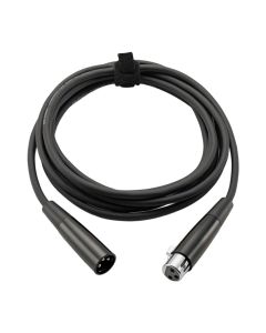 OnStage Mic Cable 10 ft. XLR-XLR, 22AWG Copper, Spiral Shielding, PVC Jacket, Hook Tie, MC12-10