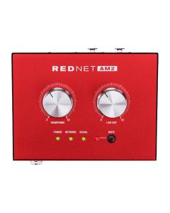 Focusrite RedNet AM2 Stereo Dante Headphone Amplifier and Line-Out Interface, 2x etherCON Connectors