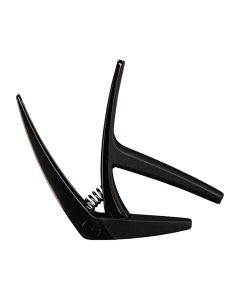 G7th Nashville Capo For 6 Steel String Guitars With One-Handed Use, Lightweight Spring, Satin Black