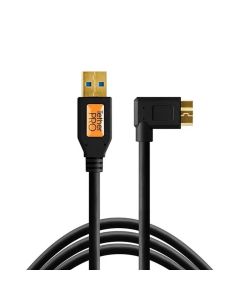 Tether Tools TetherPro 15 feet USB 3.0 to Micro-B Right Angle Cable, 5 Gbps