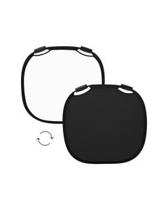 Profoto 33 Inch Collapsible Reflector, Foldable Metal Frame, Ergonomic Grip Handles, Black/White