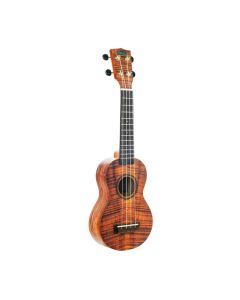 Mahalo Artist Elite Series Photo Flame Koa Concert Ukulele