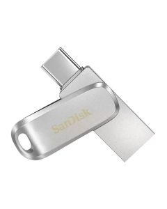 SanDisk Ultra Dual Drive Luxe USB Type-C™ Flash Drive, 400MB/s, USB 3.2 Gen 1, Metal, Silver