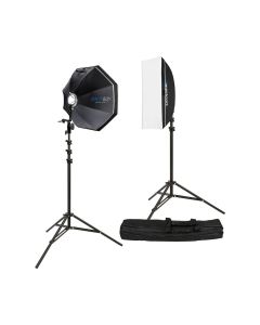 Westcott Rapid Box Switch 2-Light Round Head Speedlite Kit, Fast Setup, Portable Softbox