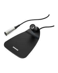 Shure Centraverse Desktop Base, XLR I/O, 12' Cable, Fits 12"/18" Gooseneck Mics, 19.2 oz, Black