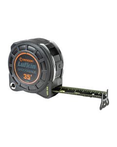 Lufkin 1-3/16-Inch x 35ft. SHOCKFORCE NITE EYE™ G1 Dual Sided Tape Measure, Matte Nylon-Coated Blade