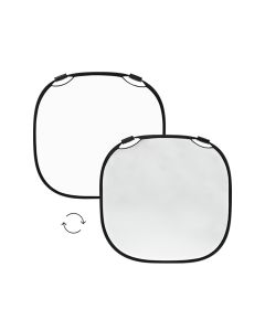 Profoto 47 Inch Collapsible Reflector, Foldable Metal Frame, Ergonomic Grip Handles, Silver/White
