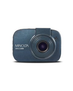 Minolta 1080p Full HD Dash Camera, 120 Degrees Lens, 12MP Photo, High Dynamic Range, Blue, MNCD250