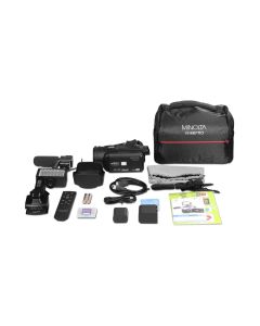 Minolta 4K60fps Ultra HD / 64 MP Autofocus Pro Camcorder Kit, WiFi, 18X Digital Zoom, MN4KPRO-KIT