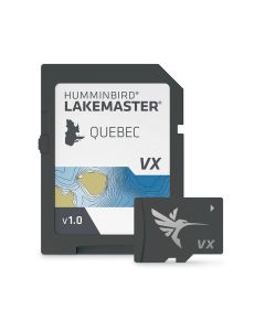 Humminbird LakeMaster Card - Quebec V1 Maps, VX Technology, SmartStrike, and Chart Presets