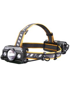 Fenix HP30R V2.0 Rechargeable Headlamp, Separate Battery Case, 3000 Lumens, 120hrs Runtime, Black