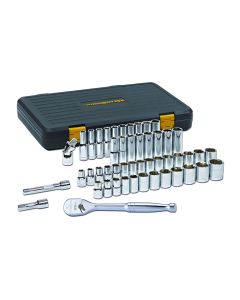 Gearwrench Set SKT STD/DP 1/2DR 6PT 49PC SAE/MET