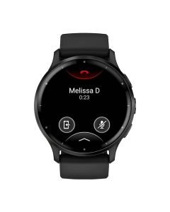 Garmin Venu® 3 Fitness and Health Smartwatch, Slate Stainless Steel Bezel with Black Case and Silicone Band