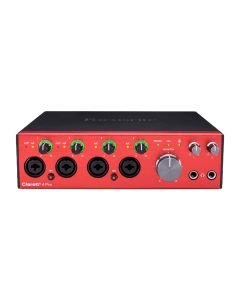 Focusrite Clarett+ 4Pre Desktop 18x8 USB-C Audio/MIDI Interface for Musicians, Producers, and Bands