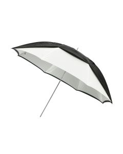 Westcott Convertible Umbrella 45 Inch Optical White Satin with Removable Black Cover, 2016