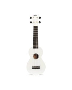 Mahalo Ukuleles MR1WT Rainbow Series Soprano Ukulele, Graph Tech NuBone XB Bridge Saddles, White