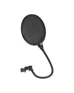 sE Electronics Dual Pop Screen, Standard Fabric Screen and Metal Pop Shield, Fits Any Microphone