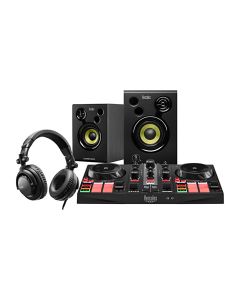 Hercules DJControl Inpulse 200 MK2 w/ DJMonitor 32 Speakers, HDP DJ45 Headphones, Software Suite & Cables