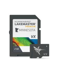 Humminbird LakeMaster Premium Card, Minnesota V1 Maps, 2D Shaded Relief and Aerial Imagery, 602006-1