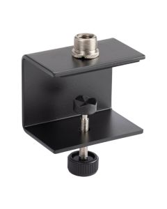 On-Stage Tabletop Microphone Clamp, 5/8 Inch-27 Threaded Mount, Desktop Mic Holder, Black, TM03