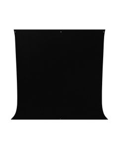 Westcott 9 ft. x 10 ft. Wrinkle-Resistant Backdrop for Large Group Portraits, High-Key Images, Rich Black