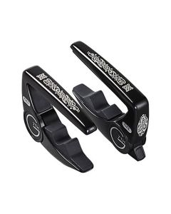 G7th Performance 3-Satin Black Celtic Special Edition-Capo, ART String Pad, 6-String Compatibility