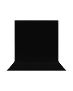 Westcott 8 ft. x 13 ft. X-Drop Pro Wrinkle-Resistant Sweep Backdrop for Small Group Portraits, Rich Black