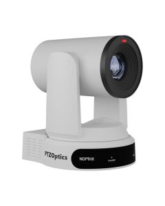 PTZOptics 30x Optical Zoom Move 4K PTZ Camera, Sony 8.42MP 4K Sensor, NDI|HX 3, HDMI/SDI/IP, White