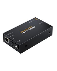 Blackmagic Design 2110 IP Mini IP to HDMI Converter, UHD 4K Video, PoE++ Power, 10G Ethernet Input