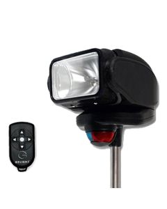 Golight 2151 GoBee Halogen Nav Light, Stanchion Mount, 80000 Candela, 360 Degree Rotation, Black