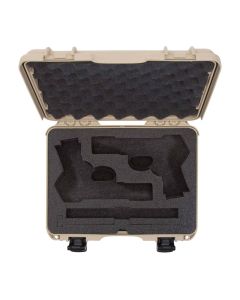 Nanuk 910 Hard Case with Custom Foam for Classic Firearm, Protective Shell, Tan, 910S-080TN-0K0-18008