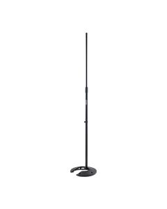 On-Stage Stackable Mic Stand with 34 to 61 Inch Height Adjustment, Heavy-Duty Base, Black, MS7325