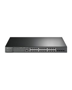 TP Link JetStream 28-Port Gigabit L2+ Managed Switch with 24-Port PoE+, IPv6 Support