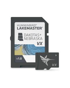 Humminbird LakeMaster Card - Dakotas + Nebraska V1 Maps, VX Technology, SmartStrike & Chart Presets